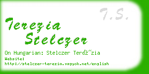 terezia stelczer business card